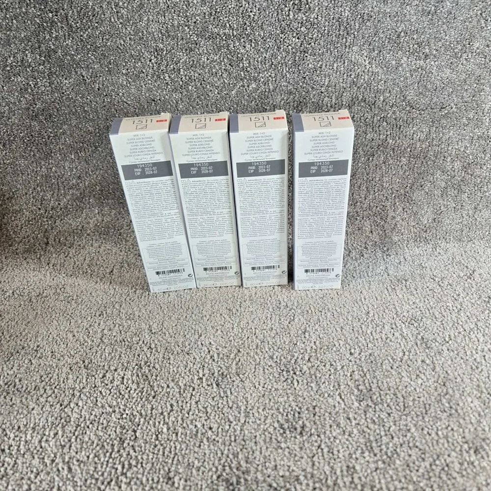 Keune Tinta Color 1511 Super Ash Blonde Ultimate Blonde Hair Color 4pk 2oz NEW